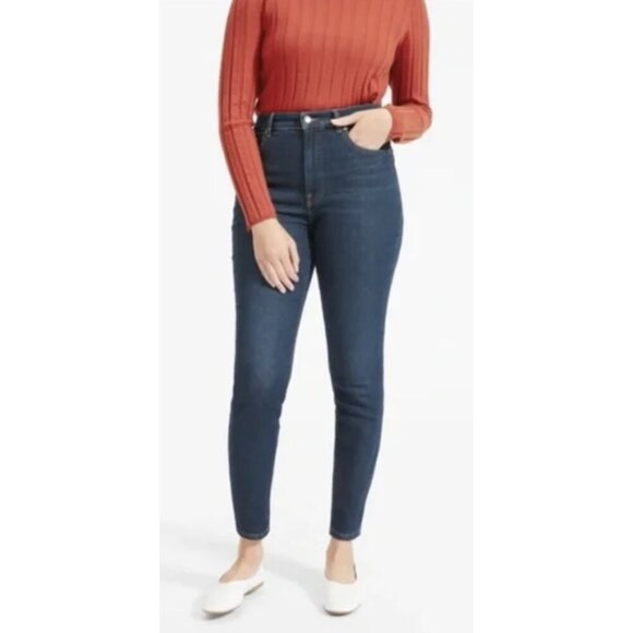 EVERLANE High Rise Ankle Skinny Jeans Casual Classic Minimalist - Size 26 - Picture 1 of 13